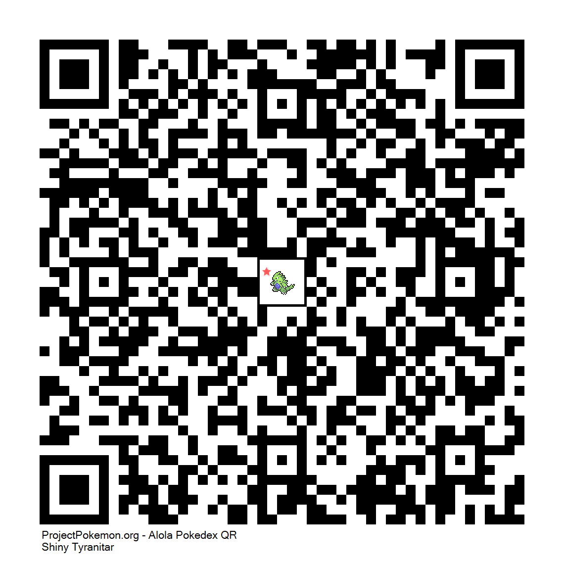 Cdigo QR de Tyranitar variocolor
